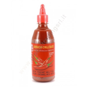 SRIRACHA CHILLI SAUCE PICCANTE 440MLx12PCS COCK TAPPO ROSSO