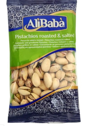 PISTACHI ROASTED SALTED (ALI BABA) 100GR*20PCS