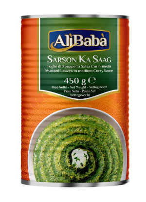 SARSON KA SAAG ALI BABA 400GRx12PCS